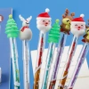 Santa Claus series stationery for primary school students, creative and cute cartoon no-sharpening pencils, convenient no-sharpening pencils Specification image